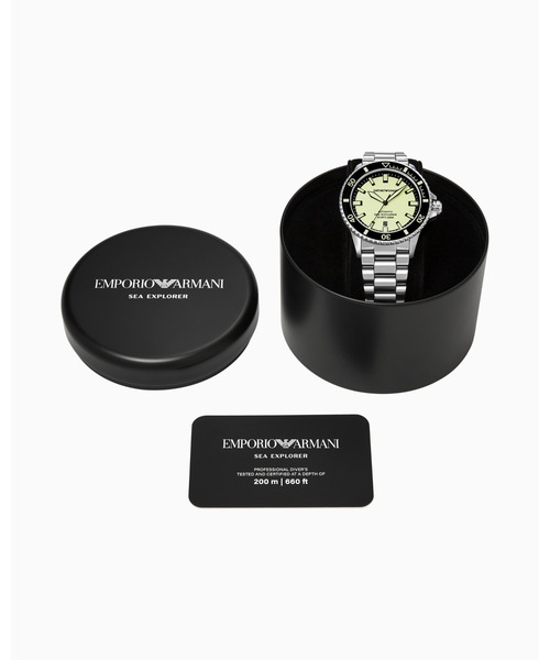 EMPORIO ARMANI（エンポリオアルマーニ）の「【エンポリオ アルマーニ】ステンレススチールベルトウォッチ(バタフライ)SEA EXPLORER_AR60083（アナログ腕時計・メンズ・その他1・FREE）」の3枚目の写真