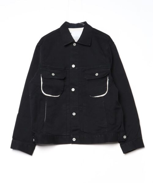 VOAAOV(ヴォアーブ)の「【VOAAOV】 OVERSIZE DENIM JACKET (OW/BLACK)(デニムジャケット・メンズ・ワンウォッシュ/ブラック・2/1)」の2枚目の写真