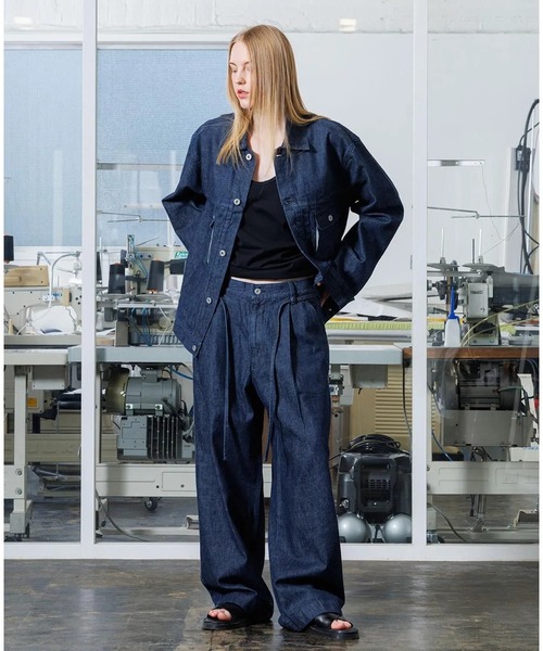 VOAAOV(ヴォアーブ)の「【VOAAOV】 OVERSIZE DENIM JACKET (OW/BLACK)(デニムジャケット・メンズ・ワンウォッシュ/ブラック・2/1)」の7枚目の写真