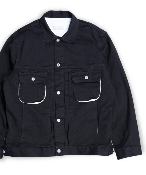 VOAAOV(ヴォアーブ)の「【VOAAOV】 OVERSIZE DENIM JACKET (OW/BLACK)(デニムジャケット・メンズ・ワンウォッシュ/ブラック・2/1)」の9枚目の写真