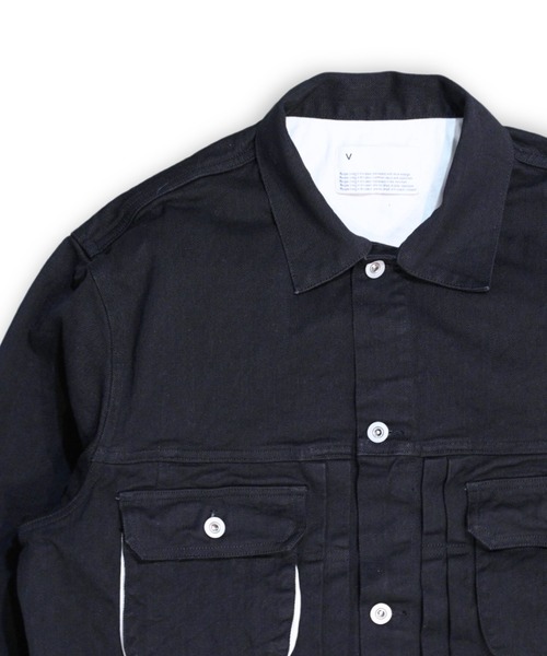 VOAAOV(ヴォアーブ)の「【VOAAOV】 OVERSIZE DENIM JACKET (OW/BLACK)(デニムジャケット・メンズ・ワンウォッシュ/ブラック・2/1)」の10枚目の写真