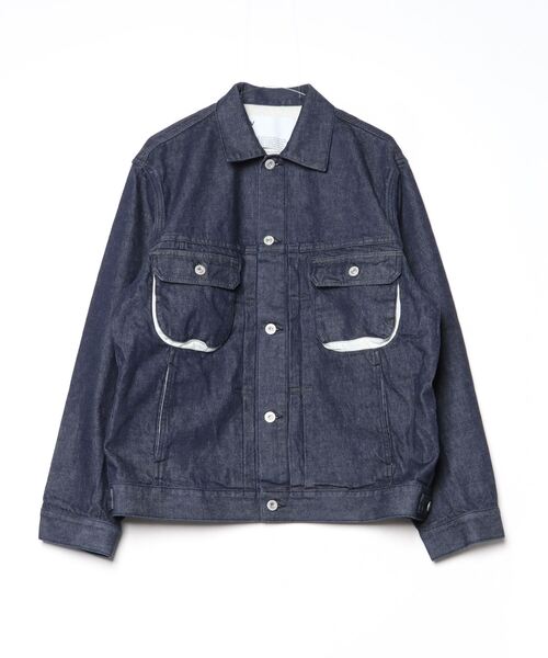 【VOAAOV】デニムセットアップ VOAAOV】 OVERSIZE DENIM JACKET (OW/BLACK)（デニムジャケット