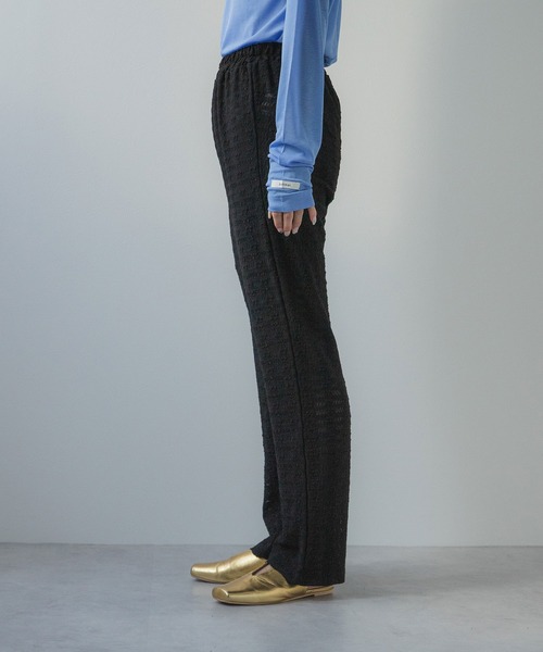 bohmal（ボマール）の「ラップスカートセットジャガードワッフルパンツ（その他パンツ・レディース・ブラック/アイボリー・MEDIUM）」の16枚目の写真