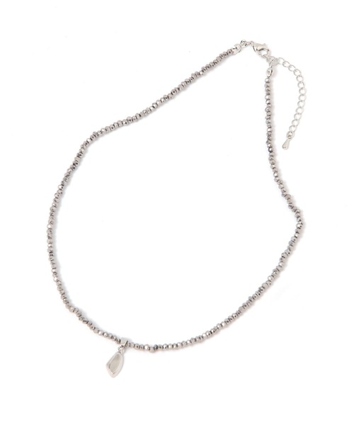 LAKOLE（ラコレ）の「ガラスビーズタイプネックレス / 318929（ネックレス・レディース・ブラック/その他1・FREE）」の3枚目の写真