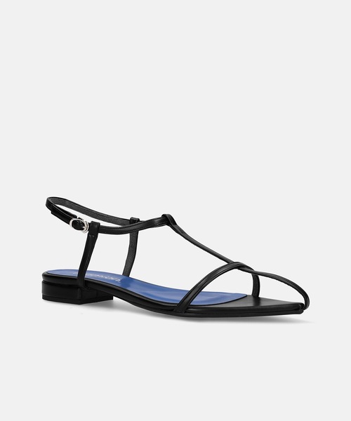 MAMIAN(マミアン)の「ポインテッドトゥ Tストラップ フラットサンダル(サンダル・レディース・ライム/シルバー/ブラック・L/LL/M/S)」の8枚目の写真