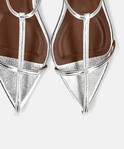 MAMIAN(マミアン)の「ポインテッドトゥ Tストラップ フラットサンダル(サンダル・レディース・ライム/シルバー/ブラック・L/LL/M/S)」の17枚目の写真