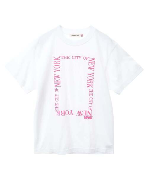 Liesse(リエス)の「【GOOD ROCK SPEED/グッドロックスピード】カットソー(25NYC016W)(Tシャツ/カットソー・レディース・ホワイト/ネイビー・FREE)」の3枚目の写真