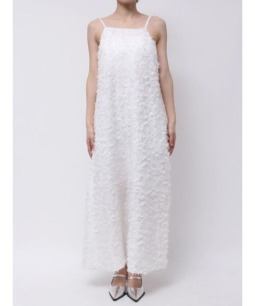 OUNNOUN（オウンノウン）の「【OUNNOUN】カットジャガードキャミワンピース（ワンピース・レディース・ブラック/ホワイト・FREE）」の15枚目の写真