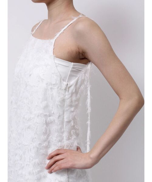 OUNNOUN（オウンノウン）の「【OUNNOUN】カットジャガードキャミワンピース（ワンピース・レディース・ブラック/ホワイト・FREE）」の11枚目の写真