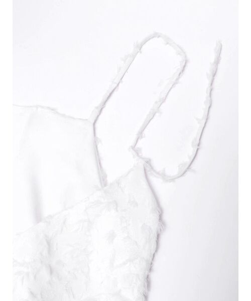 OUNNOUN（オウンノウン）の「【OUNNOUN】カットジャガードキャミワンピース（ワンピース・レディース・ブラック/ホワイト・FREE）」の7枚目の写真