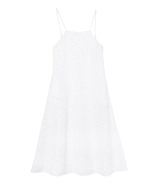 OUNNOUN（オウンノウン）の「【OUNNOUN】カットジャガードキャミワンピース（ワンピース・レディース・ブラック/ホワイト・FREE）」の3枚目の写真