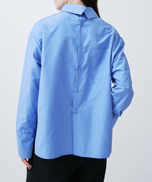 M TO R（ムウトアール）の「STANDCOLLAR TROMPE SHIRTS（シャツ/ブラウス・レディース・ホワイト/ブラック/サックスブルー・38/40）」の11枚目の写真
