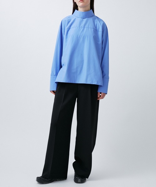 M TO R（ムウトアール）の「STANDCOLLAR TROMPE SHIRTS（シャツ/ブラウス・レディース・ホワイト/ブラック/サックスブルー・38/40）」の13枚目の写真