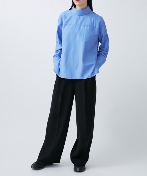 M TO R（ムウトアール）の「STANDCOLLAR TROMPE SHIRTS（シャツ/ブラウス・レディース・ホワイト/ブラック/サックスブルー・38/40）」の14枚目の写真