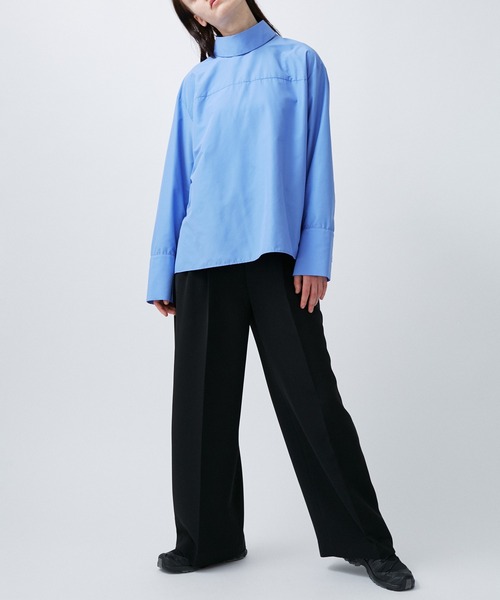 M TO R（ムウトアール）の「STANDCOLLAR TROMPE SHIRTS（シャツ/ブラウス・レディース・ホワイト/ブラック/サックスブルー・38/40）」の15枚目の写真