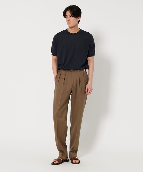 セール】＜JOHN SMEDLEY＞ HILCOTE/クルーネック ニット Tシャツ