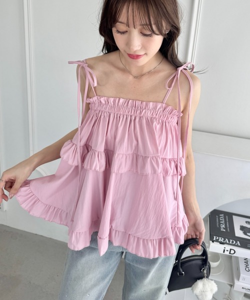 セール】2WAYフリルキャミソール/ フリルスカート（キャミソール