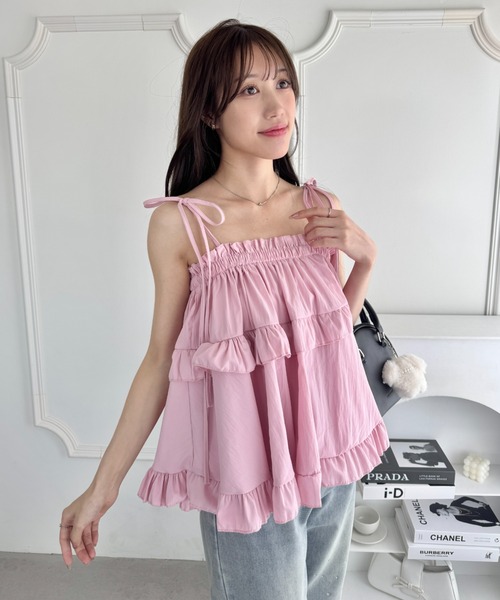 セール】2WAYフリルキャミソール/ フリルスカート（キャミソール