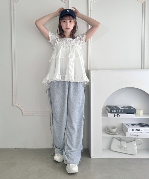 Loueme(ルエム)の「2WAYフリルキャミソール/ フリルスカート(キャミソール・レディース・ホワイト/ピンク/ブラック/ライトブルー・FREE)」の11枚目の写真
