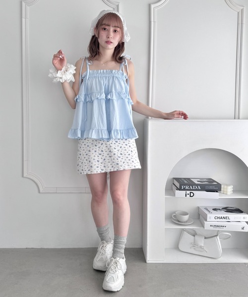セール】2WAYフリルキャミソール/ フリルスカート（キャミソール