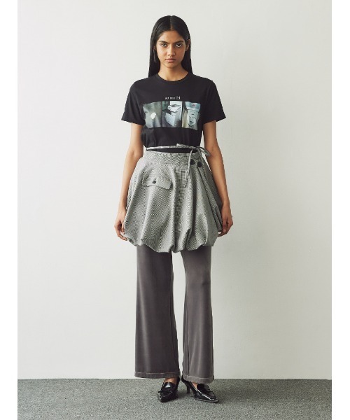 【SATUR】韓国人気/スカート ★ Padded Balloon Cargo Skirt ★ SATUR | 세터 | (W) 패디드 벌룬 카고 스커트 크림