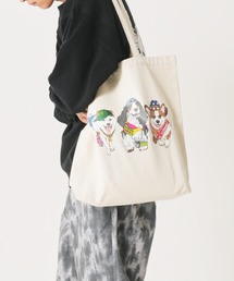 go slow caravan（ゴースローキャラバン）の「キャンバスアニマル柄トートバッグ(M1)（トートバッグ）」