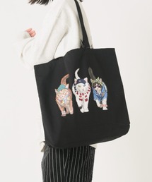 go slow caravan（ゴースローキャラバン）の「キャンバスアニマル柄トートバッグ(M1)（トートバッグ）」