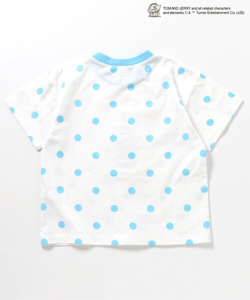 Tom＆Jerry（トムアンドジェリー）の「トムとジェリー 総柄モチーフＴシャツ（Tシャツ/カットソー・キッズ・ピンク/イエロー/サックスブルー・80/90/100/110/120/130）」の14枚目の写真