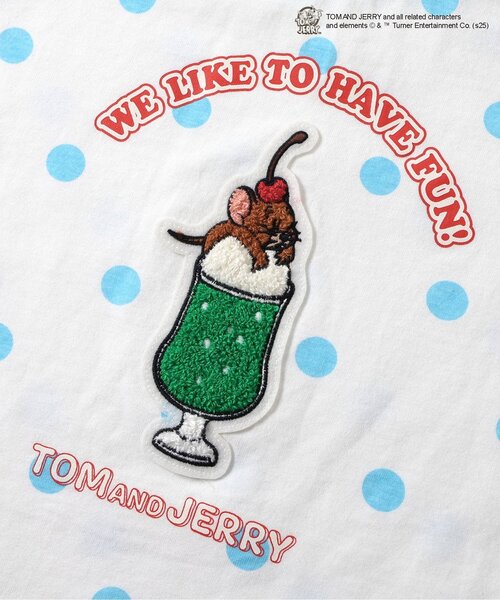 Tom＆Jerry（トムアンドジェリー）の「トムとジェリー 総柄モチーフＴシャツ（Tシャツ/カットソー・キッズ・ピンク/イエロー/サックスブルー・80/90/100/110/120/130）」の17枚目の写真