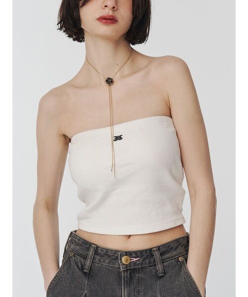 jouetie(ジュエティ)の「マルチWAYチューブトップ(キャミソール・レディース・ブラウン/レッド/ブラック/ブルー/オフホワイト・MEDIUM)」の2枚目の写真