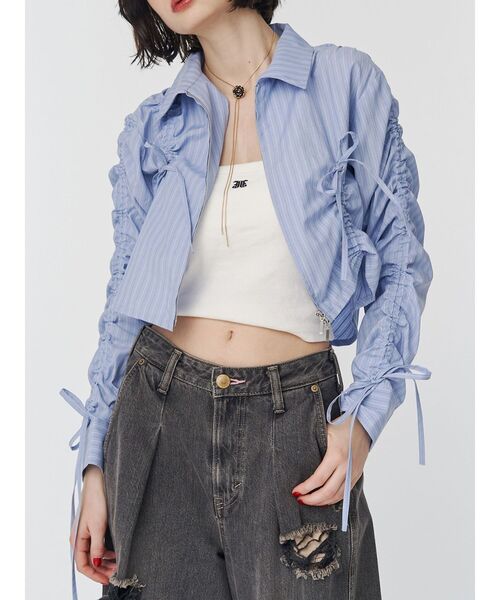 jouetie(ジュエティ)の「マルチWAYチューブトップ(キャミソール・レディース・ブラウン/レッド/ブラック/ブルー/オフホワイト・MEDIUM)」の10枚目の写真