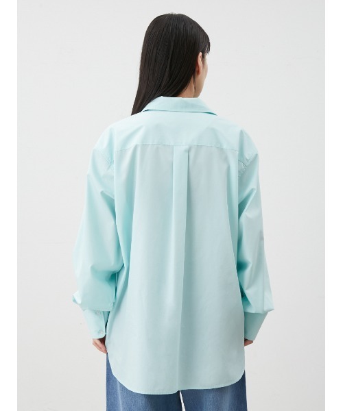 Mila Owen（ミラオーウェン）の「【イージーケア】リボン付きオーバーサイズシャツ（シャツ/ブラウス・レディース・ホワイト/レッド/ミント/イエロー・FREE）」の13枚目の写真