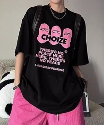 オーバーサイズグラフィックロゴプリントTシャツ