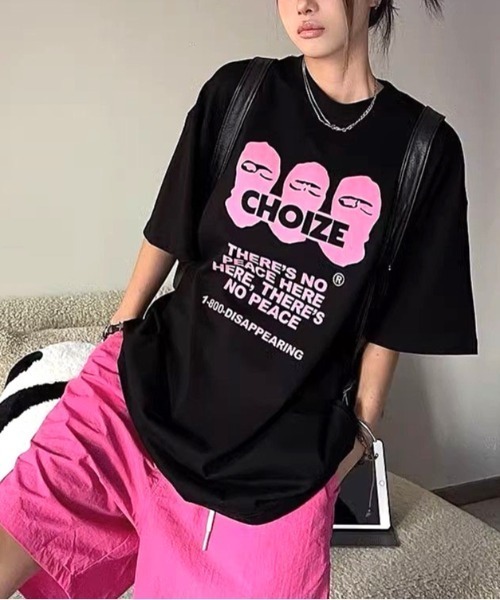 SHEENA(シーナ)の「オーバーサイズグラフィックロゴプリントTシャツ(Tシャツ/カットソー・レディース・ブラック/ホワイト・M)」の10枚目の写真