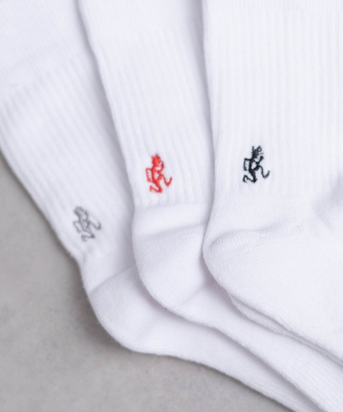 Gramicci（グラミチ）の「★GRAMICCI★BASIC CREW SOCKS（ソックス/靴下・メンズ・ブラック/その他/ホワイト・25-27/23-25）」の18枚目の写真