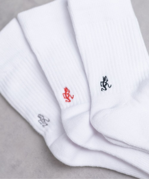 Gramicci（グラミチ）の「★GRAMICCI★BASIC CREW SOCKS（ソックス/靴下・メンズ・ブラック/その他/ホワイト・25-27/23-25）」の17枚目の写真