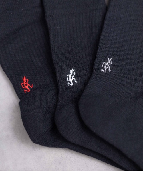 Gramicci（グラミチ）の「★GRAMICCI★BASIC CREW SOCKS（ソックス/靴下・メンズ・ブラック/その他/ホワイト・25-27/23-25）」の12枚目の写真