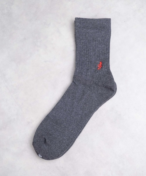 Gramicci（グラミチ）の「★GRAMICCI★BASIC CREW SOCKS（ソックス/靴下・メンズ・ブラック/その他/ホワイト・25-27/23-25）」の4枚目の写真