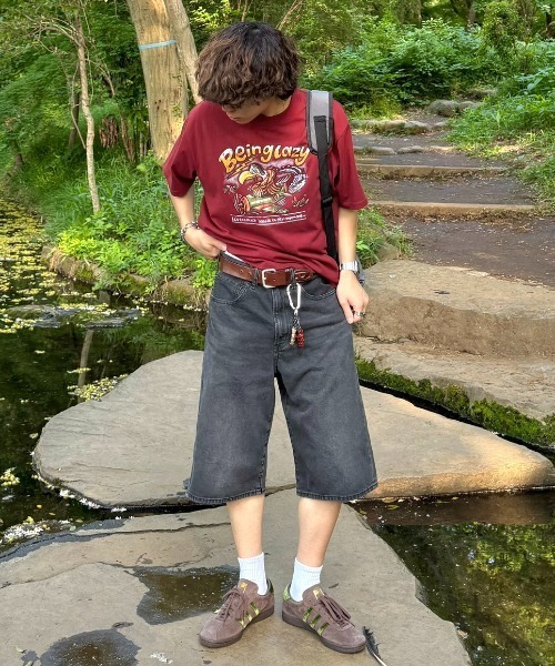 INTER FACTORY（インターファクトリー）の「りゅうせい - オリジナルグラフィックTシャツ made in INTER FACTORY（Tシャツ/カットソー・メンズ・ブラック/バーガンディー・MEDIUM/LARGE）」の22枚目の写真