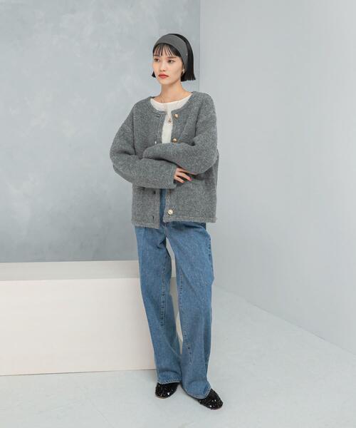 NEEDBY heritage（ニードバイヘリテージ）の「NEEDBY heritage　LEAH PANTS（デニムパンツ・レディース・ブルー/ダークグレー・24/25/26）」の15枚目の写真