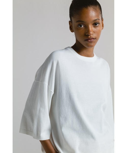 CINOH チノ 21AW OVERSIZE HI NECK KNIT オーバーサイズ