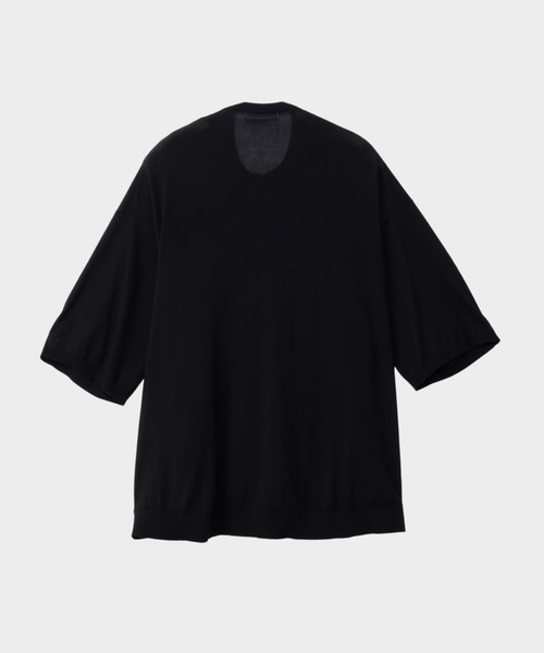 CINOH（チノ）の「コットンビッグニットTシャツ（ニット/セーター・レディース・チャコールグレー/ブラック/ホワイト・38/36）」の11枚目の写真