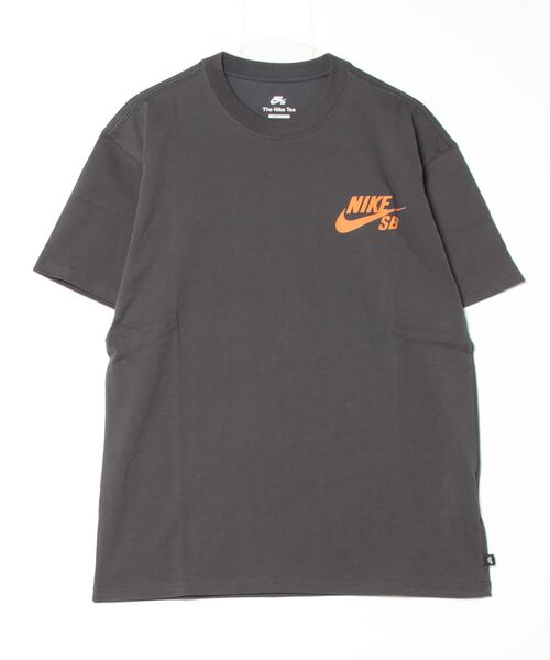 NIKE（ナイキ）の「ナイキ NIKE ナイキSB ロゴ S/S Tシャツ（Tシャツ/カットソー・メンズ・ダークオレンジ/ダークグレー・LL/3L/S/M/L）」の2枚目の写真