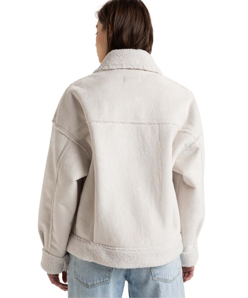 ROXY(ロキシー)の「TRUE ROMANCE /ロキシーボアジャケット(ブルゾン・レディース・ホワイト・X-SMALL/SMALL/MEDIUM)」の3枚目の写真