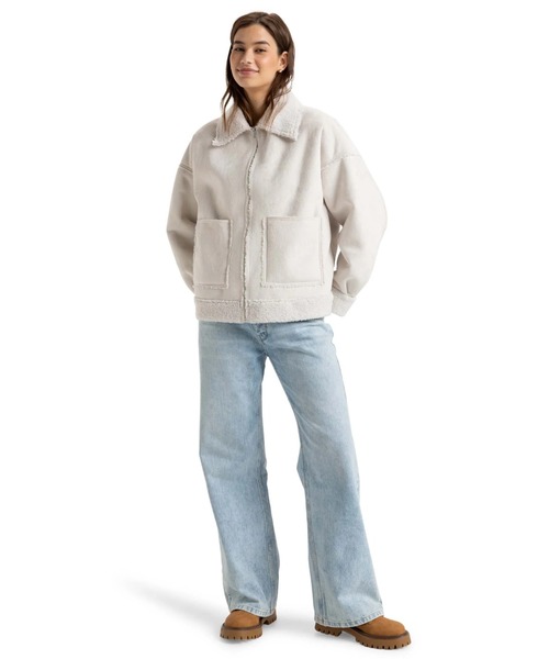 ROXY(ロキシー)の「TRUE ROMANCE /ロキシーボアジャケット(ブルゾン・レディース・ホワイト・X-SMALL/SMALL/MEDIUM)」の7枚目の写真