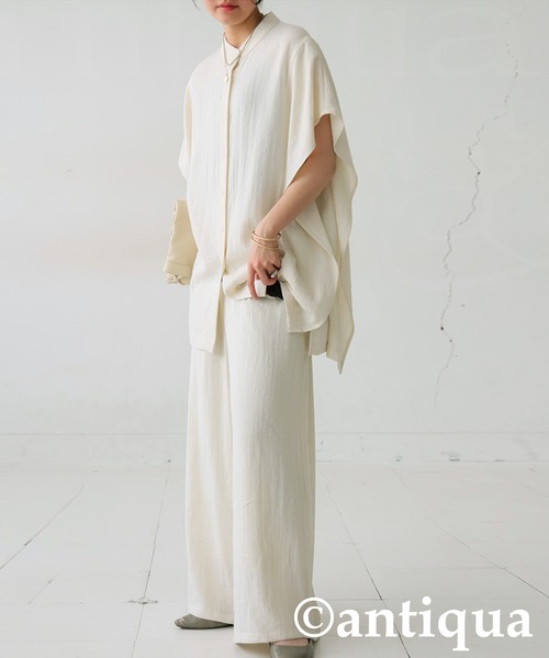 antiqua(アンティカ)の「ナチュラルパンツ(その他パンツ・レディース・ナチュラル/ブラック・MEDIUM/LARGE)」の13枚目の写真