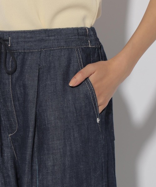 まろす セール】大人サマーイージーデニムパンツ＜低身長サイズあり