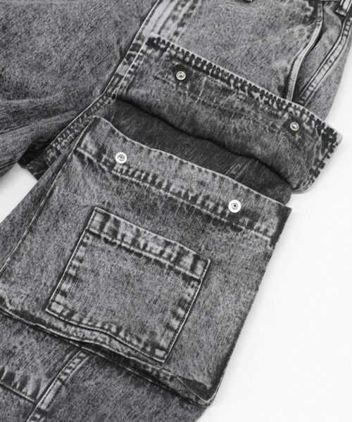 RNA（アールエヌエー）の「R4349 デザインカーゴポケットパンツ（カーゴパンツ・レディース・ブラック/ケミカルウォッシュ・MEDIUM）」の19枚目の写真