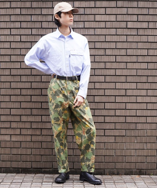 BROOKLYN OVERALL（ブルックリンオーバーオール）の「イージーカーゴパンツ（カーゴパンツ・メンズ・ベージュ/カモフラージュ・LARGE/MEDIUM）」の5枚目の写真