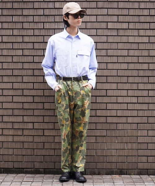 BROOKLYN OVERALL（ブルックリンオーバーオール）の「イージーカーゴパンツ（カーゴパンツ・メンズ・ベージュ/カモフラージュ・LARGE/MEDIUM）」の3枚目の写真